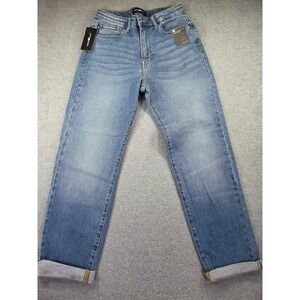 Parker Smith Womens High Rise Boyfriend Jeans Size 7 Blue Casual PM-7016H